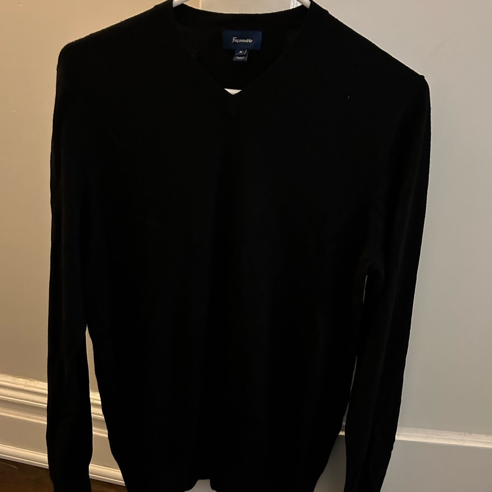 Façonnable men’s black sweater - medium